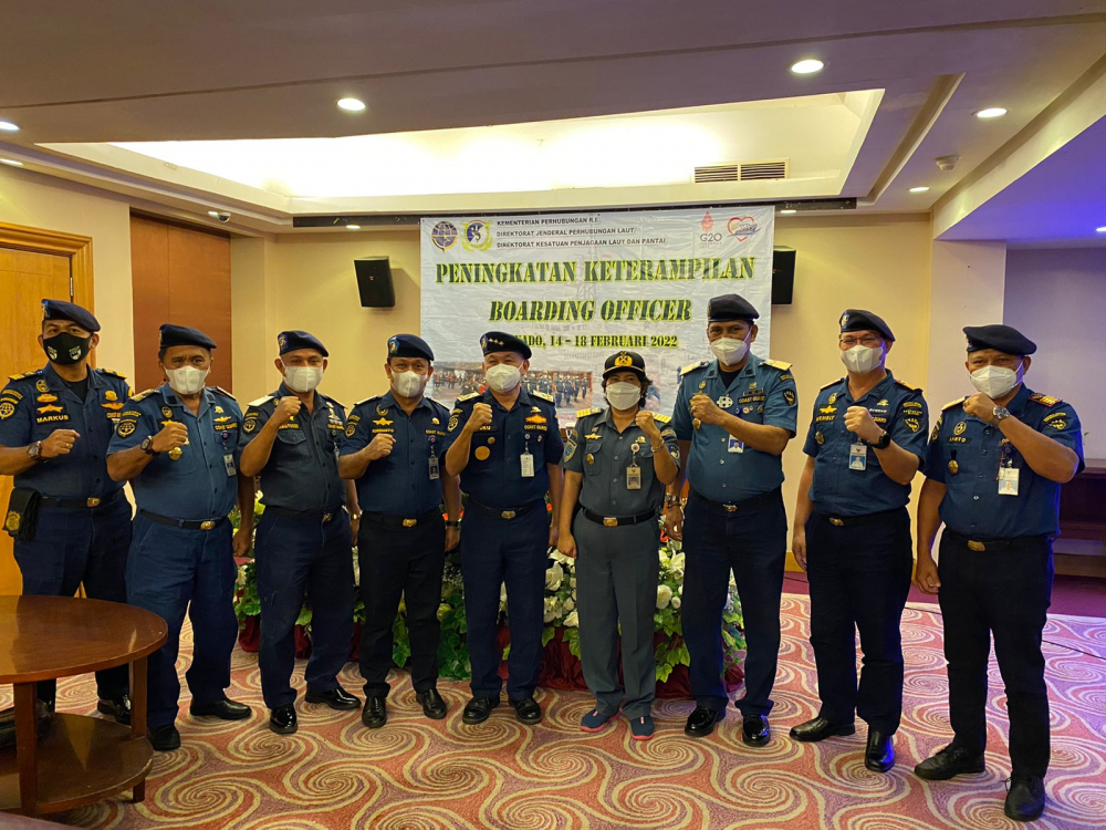 KEMENHUB GELAR PELATIHAN BOARDING OFFICER  PERSONEL KPLP DI MANADO