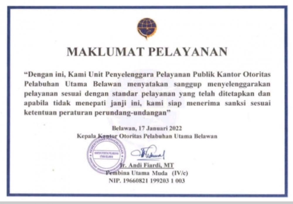 "Maklumat Pelayanan