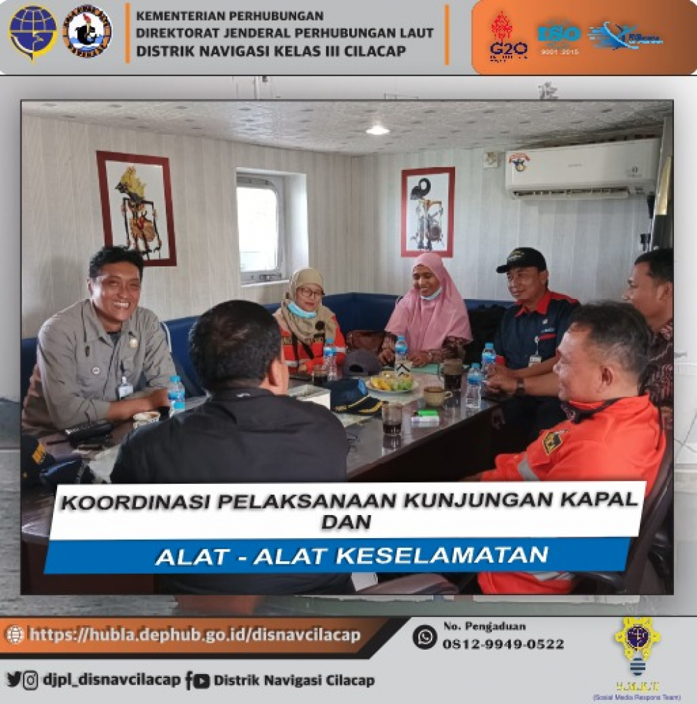 Kunjungan Kapal dan Pengenalan Alat -Alat Keselamatan Pelayaran Pada KN Prajapati Distrik Navigasi Cilacap (01/03/2022)
