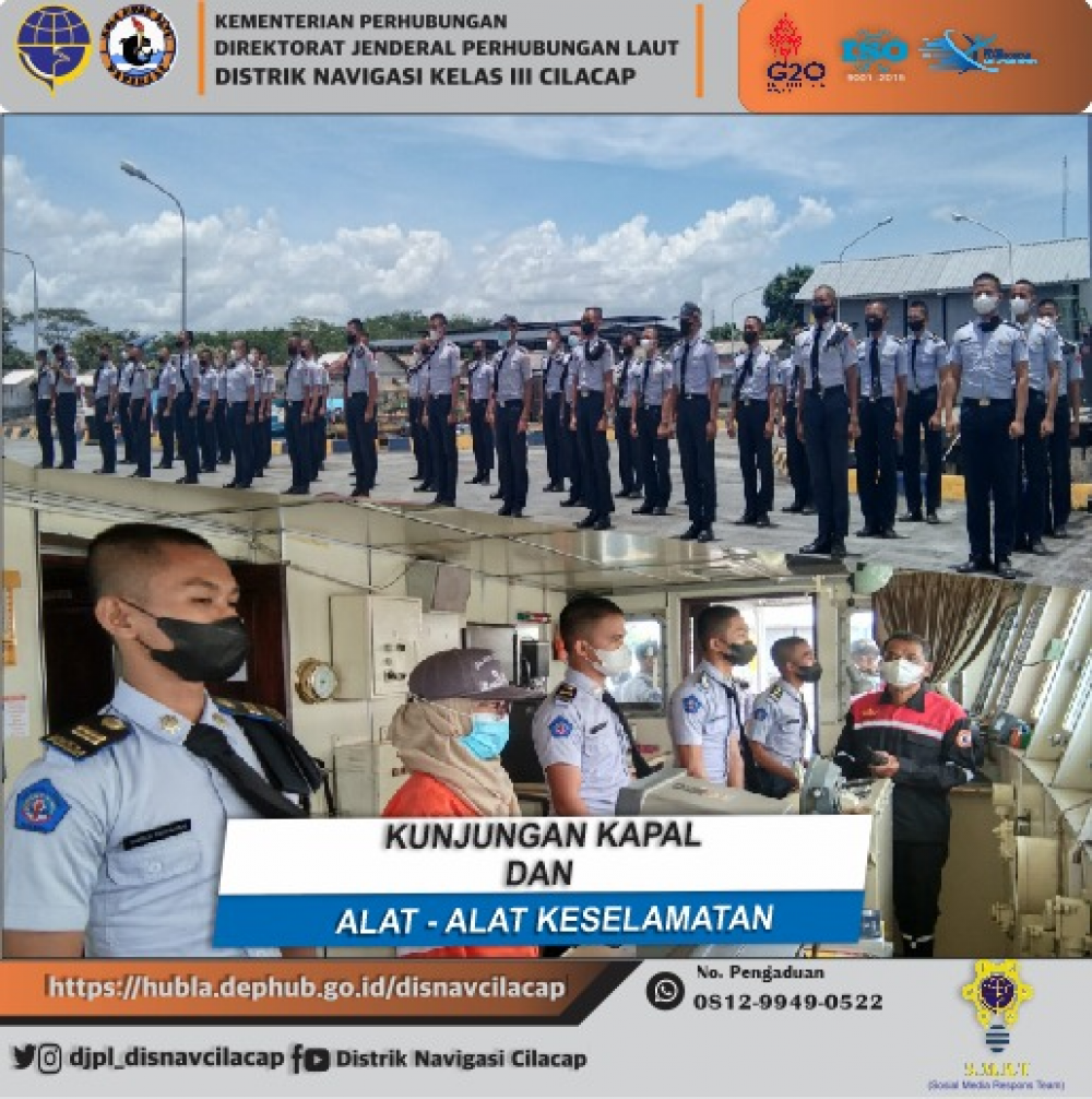 Kunjungan Kapal dan Pengenalan Alat -Alat Keselamatan Pelayaran Pada KN Prajapati Distrik Navigasi Cilacap (01/03/2022)