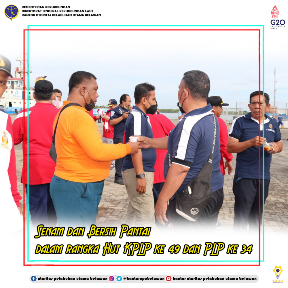 “Kegiatan Bersih Pantai dalam Rangka Peringatan HUT KPLP ke-49 dan PLP ke-34”