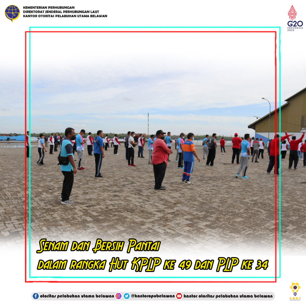 “Kegiatan Bersih Pantai dalam Rangka Peringatan HUT KPLP ke-49 dan PLP ke-34”