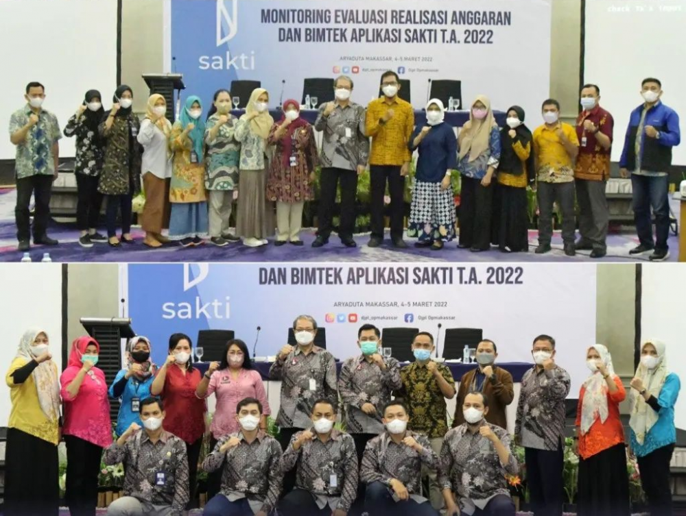 Monitoring Evaluasi Anggaran Dan Bimtek Aplikasi Sakti Tahun 2022 Di Hotel Arya Duta Makassar