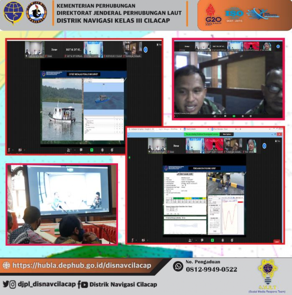 Rapat Konsinyering Hasil Survey Bathimetri di Pelabuhan Tanjung Intan Dalam Rangka Revisi KP 476 Tahun 2015, Selasa, 8 Februari 2022