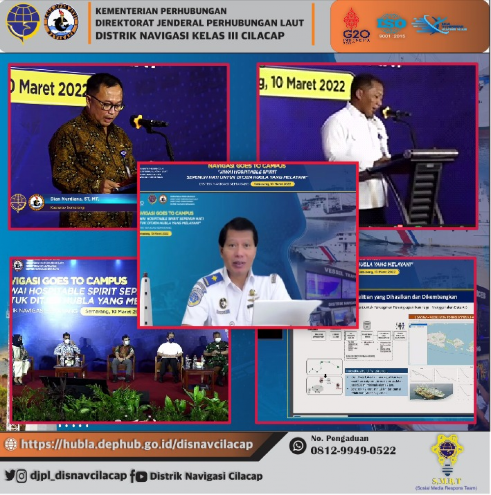 Penandatanganan Perjanjian Kerjasama (PKS) Dan Seminar Kenavigasian (Navigation Goes To Campus) Kamis 10 Maret 2022