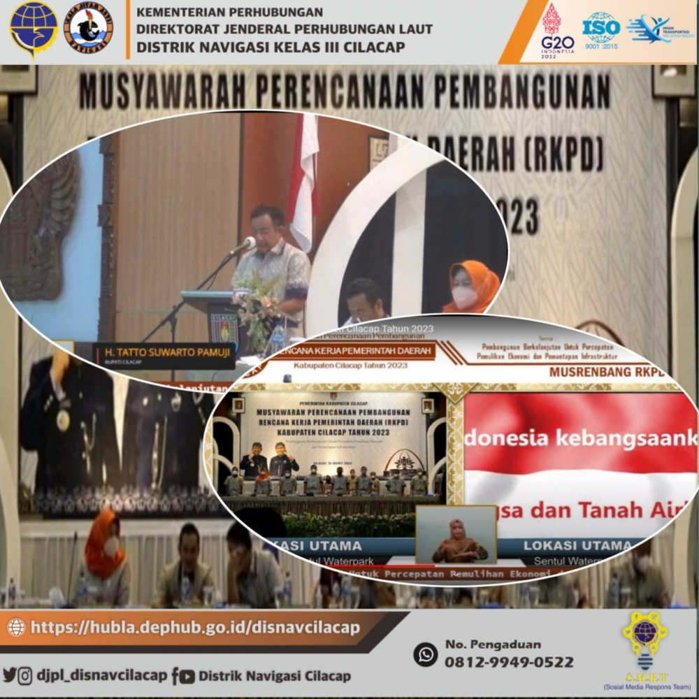 Musyawarah Perencanaan Pembangunan Rencana Kerja Pemerintah Daerah Kabupaten Cilacap Tahun 2023, Kamis 8 Februari 2022