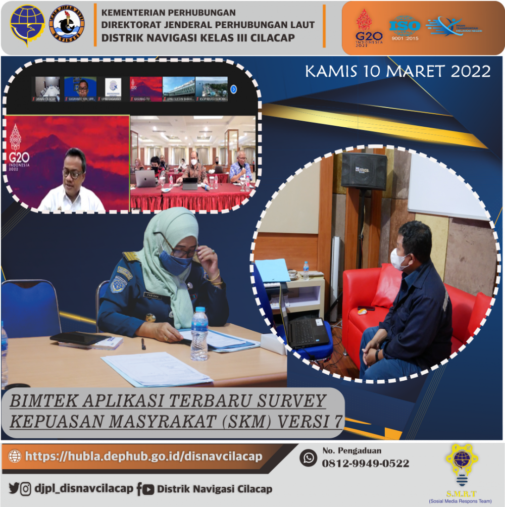 Undangan Rapat Sosialisasi dan Bimbingan Teknis Aplikasi 3AS Case Survey Management / Survei Kepuasan Masyarakat di Kementerian Perhubungan Laut , (10 - 03 Maret 2022)