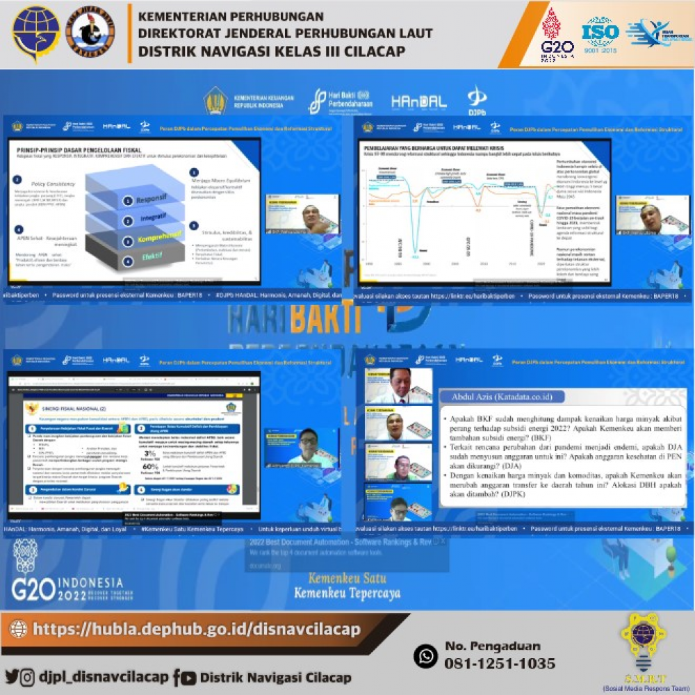 Webinar Hari Bakti Perbendaharaan Tahun 2022 (Senin, 14 Maret 2022)