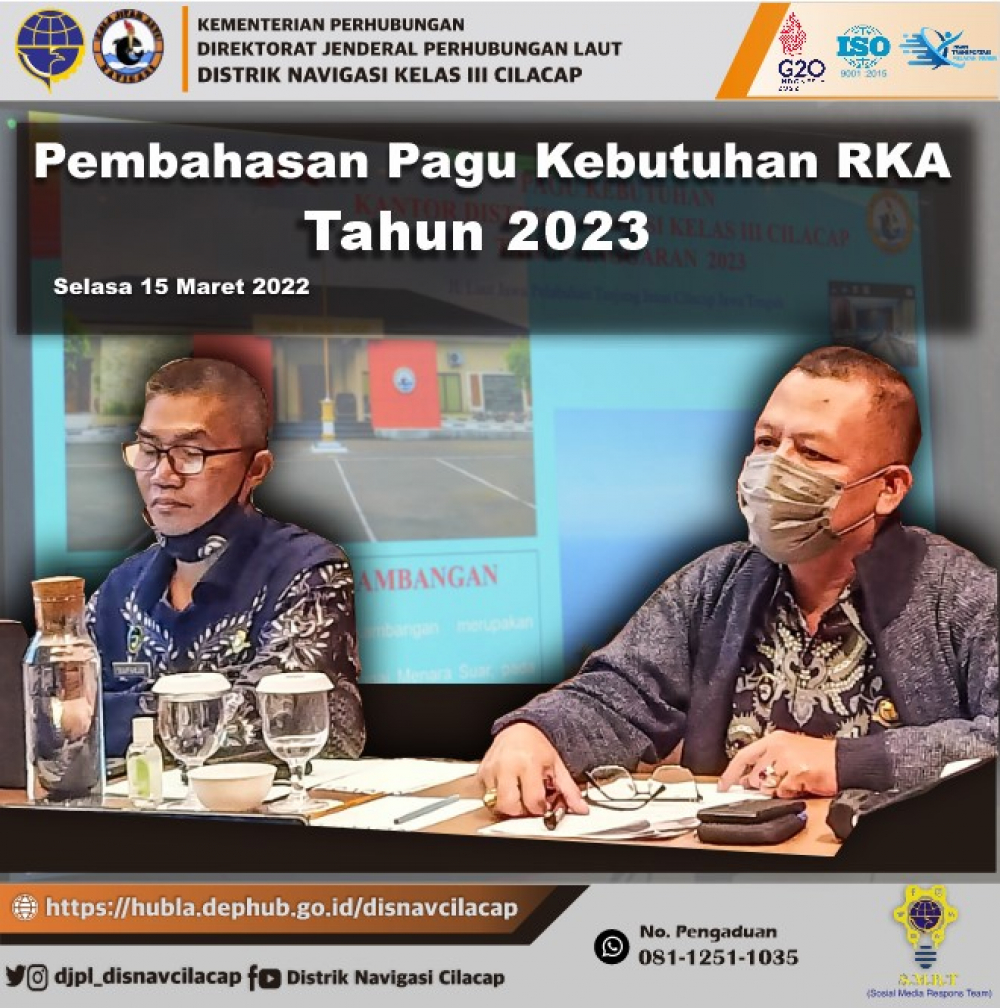 Pemaparan Pagu Kebutuhan Rencana Kerja Anggaran Tahun 2023 Kementerian Perhubungan, Selasa 15 Maret 2022