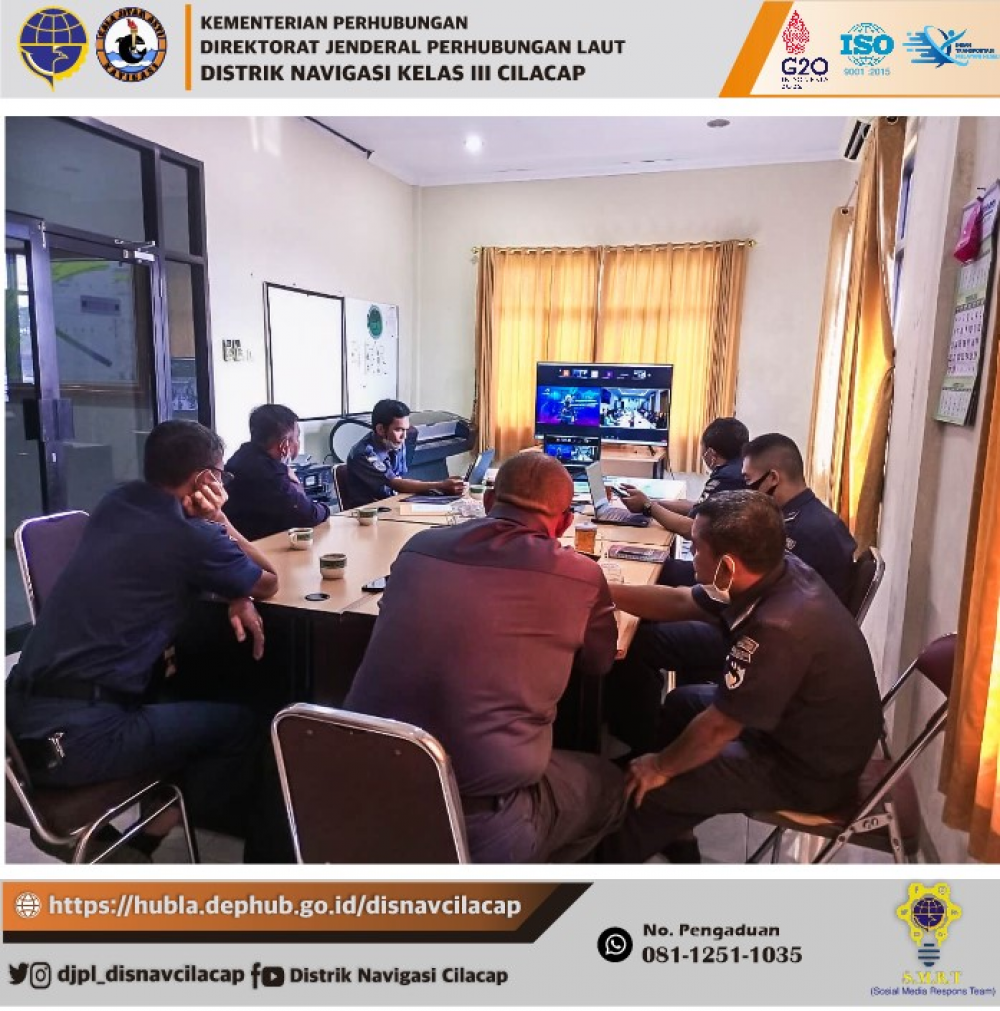 Uji Coba Pemanduan Kapal Secara Elektronik (Test Bed E-Pilotage) Di Distrik Navigasi Kelas II Semarang ( Rabu , 16 Maret 2022 )