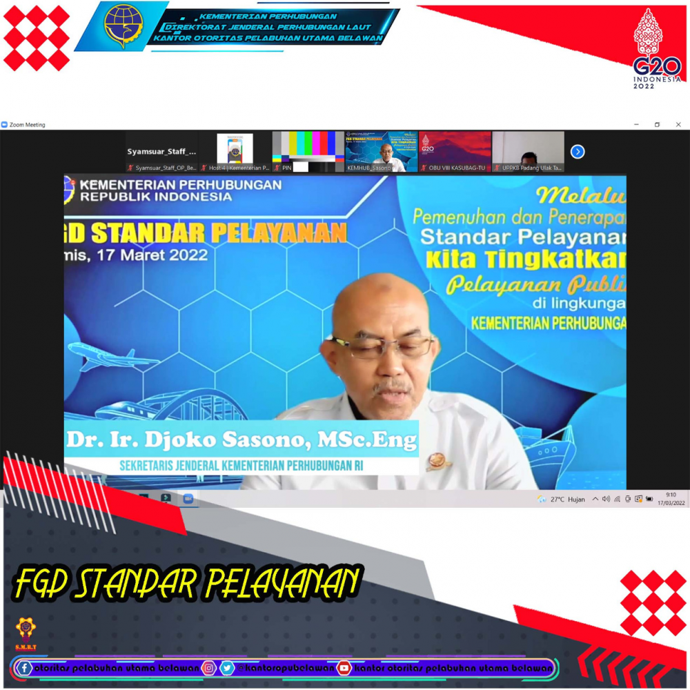 "Focus Group Discussion (FGD) Standar Pelayanan”