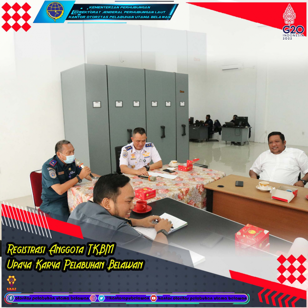 “Koordinasi Registrasi Anggota TKBM Upaya Karya Pelabuhan Belawan”