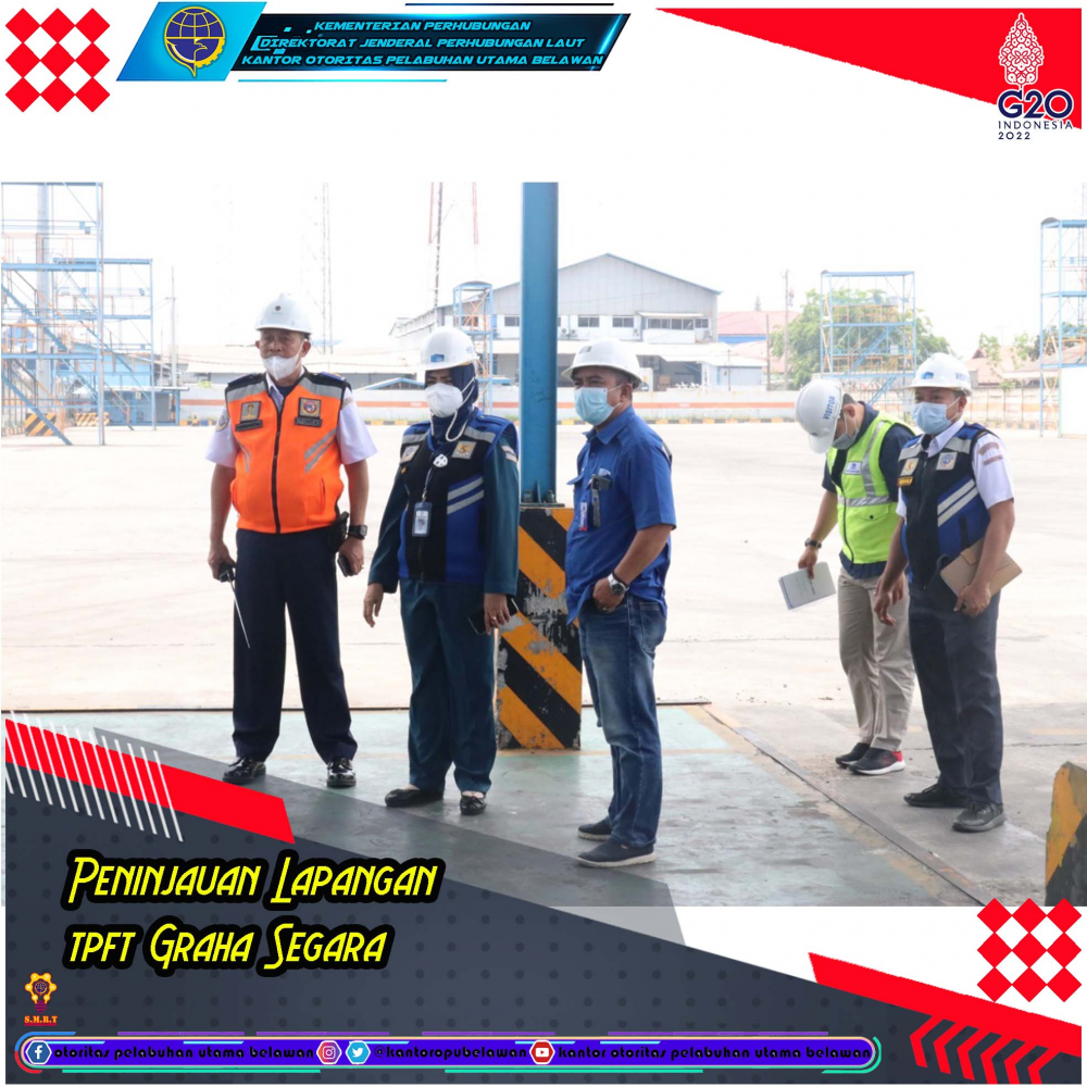 Peninjauan dan Evaluasi tempat Pemeriksaan Karantina Kategori Dangerous Goods TPK Belawan di TPFT Graha Segara