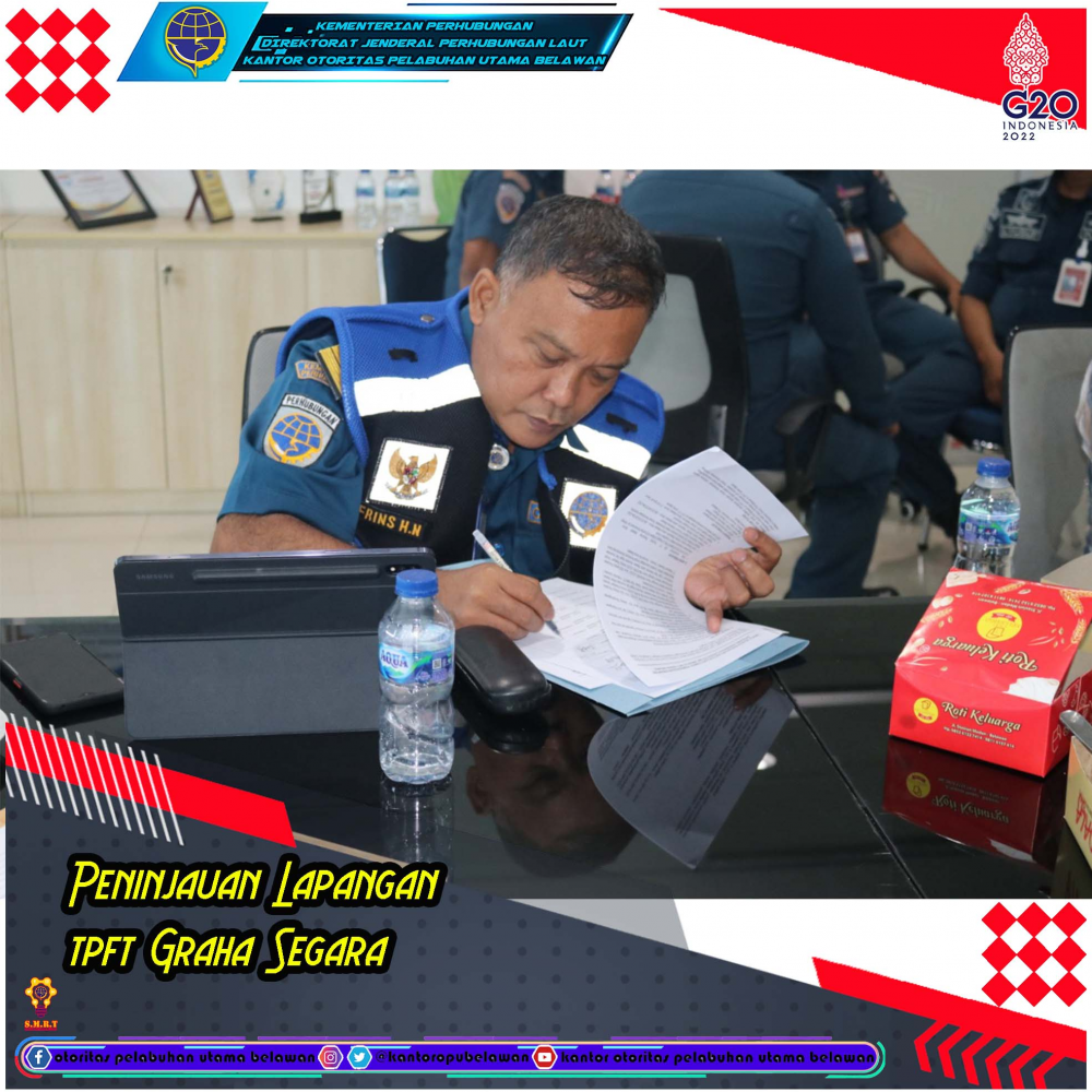 Peninjauan dan Evaluasi tempat Pemeriksaan Karantina Kategori Dangerous Goods TPK Belawan di TPFT Graha Segara