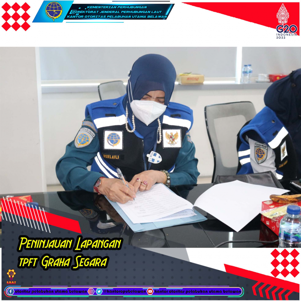 Peninjauan dan Evaluasi tempat Pemeriksaan Karantina Kategori Dangerous Goods TPK Belawan di TPFT Graha Segara