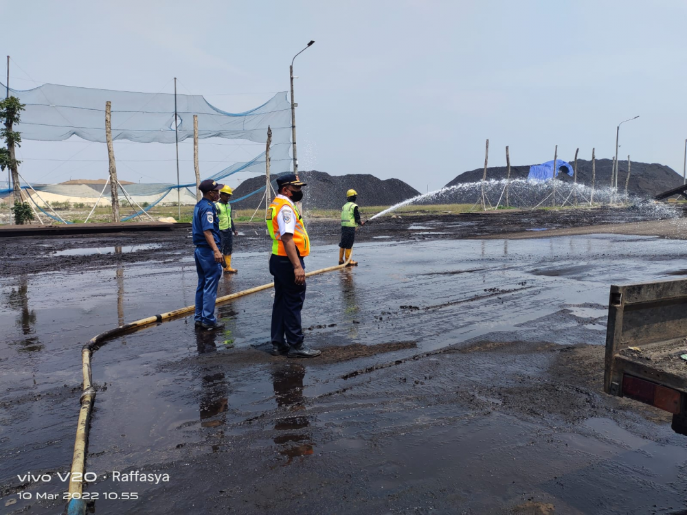 LANGKAH KEMENHUB ANTISIPASI PENCEMARAN DEBU BATUBARA DI MARUNDA JAKARTA UTARA