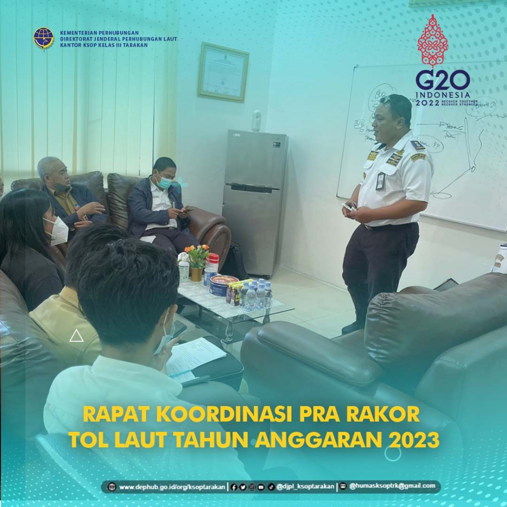 Rapat Koordinasi Pra Rakor Tol Laut Tahun Anggaran 2023
