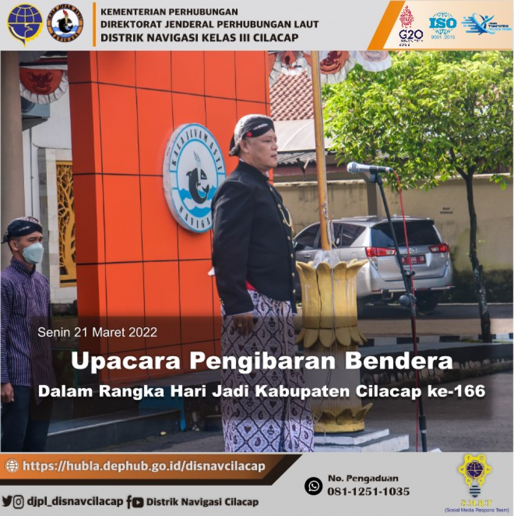 Hari Jadi Kabupaten Cilacap Ke-166 Senin 21 Maret 2022