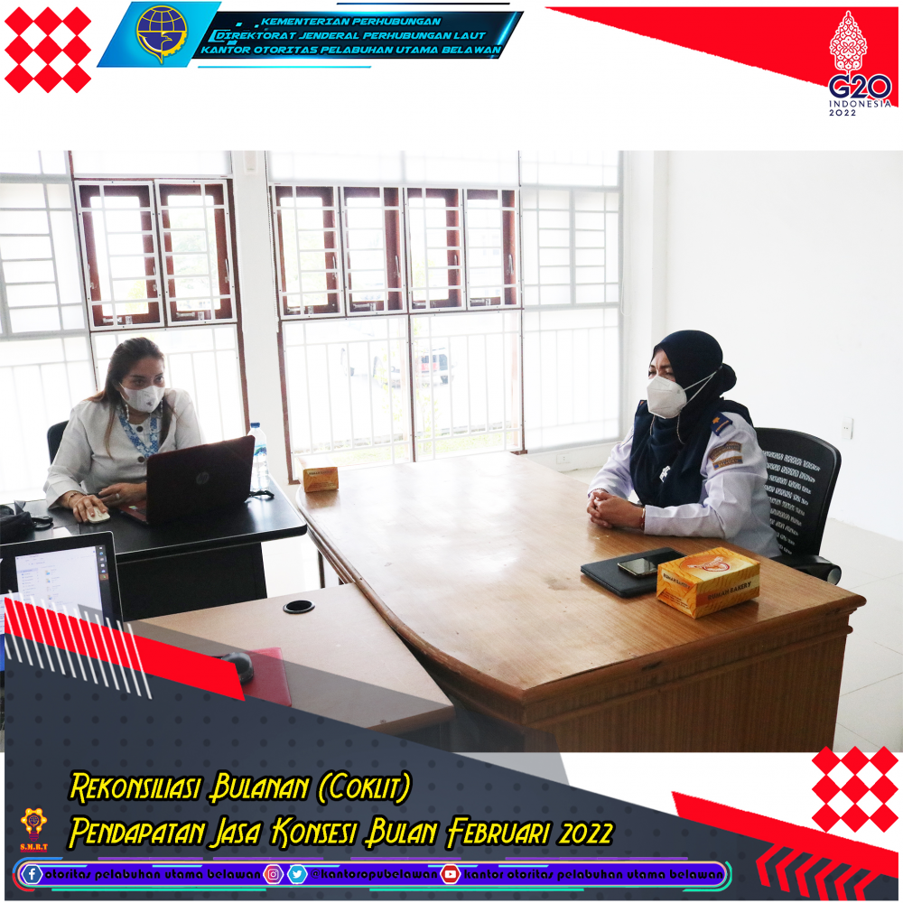 Rapat Rekonsiliasi Bulanan (Coklit) Pendapatan Jasa Konsesi Bulan Februari 2022