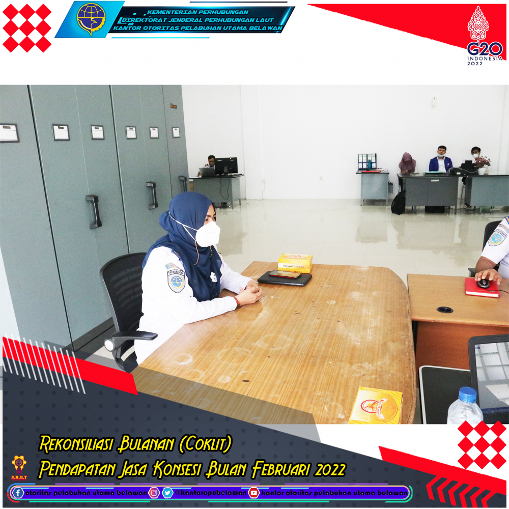 Rapat Rekonsiliasi Bulanan (Coklit) Pendapatan Jasa Konsesi Bulan Februari 2022