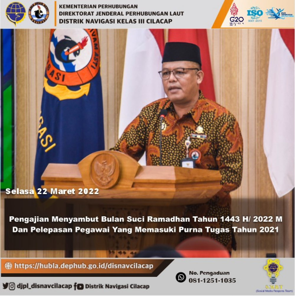 Pengajian Menyambut Bulan Suci Ramadhan 1443 H Dan Pelepasan Pegawai Yang Memasuki Purna Tugas Tahun 2021