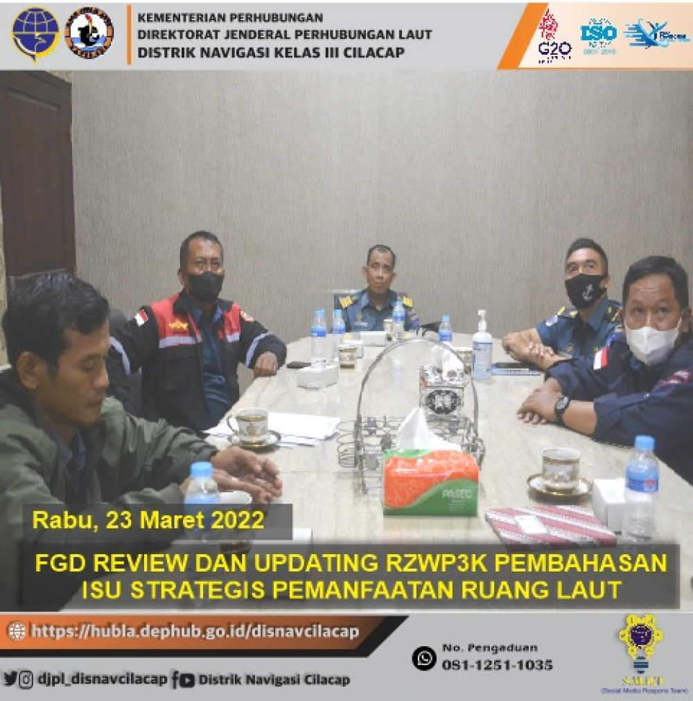 FGD Review dan Updating RZWP3K Updating RZWP3K Pembahasan Isu Stategis Pemanfaatan Ruang Laut