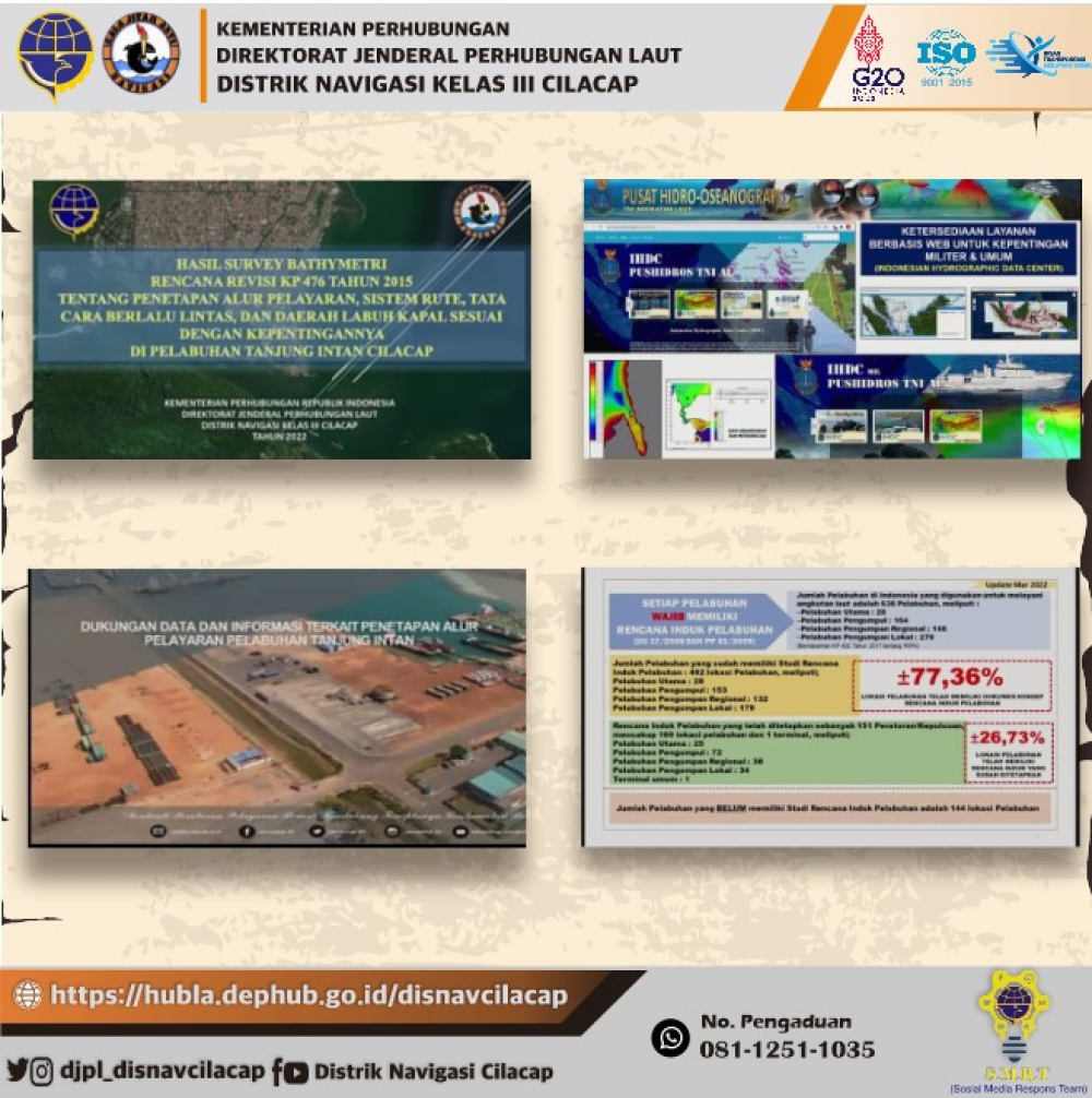 FGD Rencana Revisi/Perubahan Keputusan Menteri Perhubungan No KP.476 Tahun 2015 Tentang Penetapan Alur Pelayaran Di Pelabuhan Tanjung Intan Cilacap