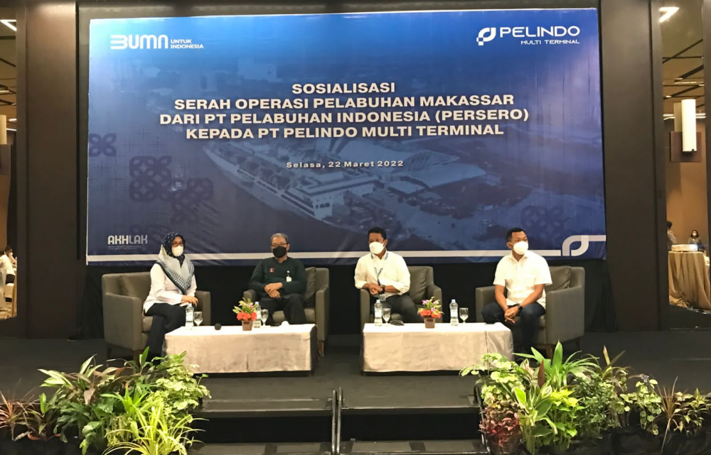 Sosialisasi Serah Terima Operasi Dari PT. Pelindo Regional Head 4 Kepada Subholding Pelindo Multi Terminal di Hotel Rinra Makassar