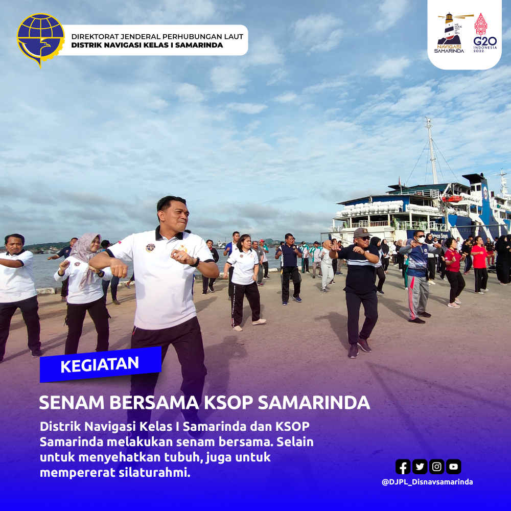 Kegiatan Senam Bersama KSOP Samarinda