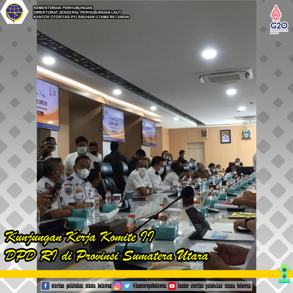 “Kunjungan Kerja Komite II DPD RI ke provinsi Sumut”