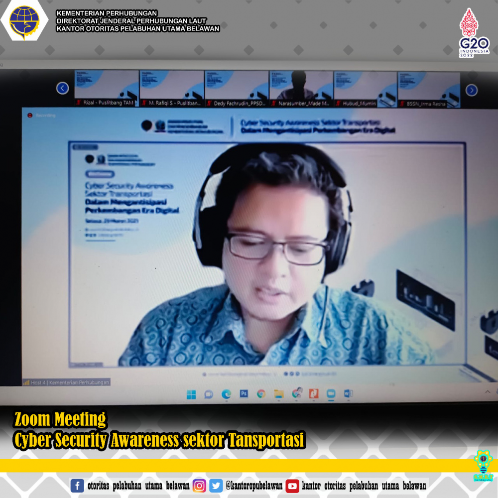“Cyber Security Awarness Sektor Transportasi Dalam Mengantisipasi Perkembangan Era Digital (Discruption Technology)”