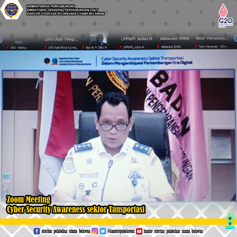 “Cyber Security Awarness Sektor Transportasi Dalam Mengantisipasi Perkembangan Era Digital (Discruption Technology)”