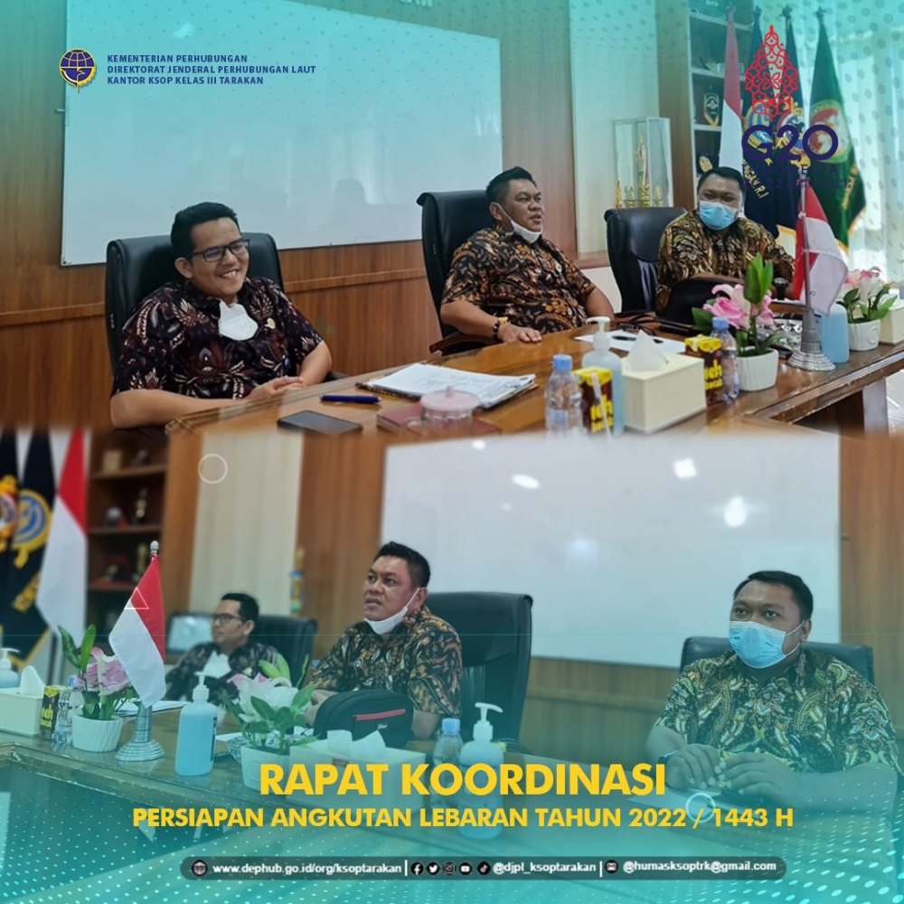 Rapat Koordinasi Persiapan Angkutan Lebaran 2022
