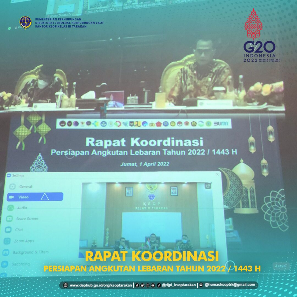 Rapat Koordinasi Persiapan Angkutan Lebaran 2022