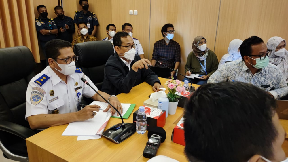 Rapat Pembahasan Rencana Integrasi Angkutan Kereta Api Logistik Dengan Pelabuhan Garongkong Bersama Sesditjen Perhubungan Laut dan Sesditjen Perkeretaapian Beserta Seluruh Stakeholder Terkait