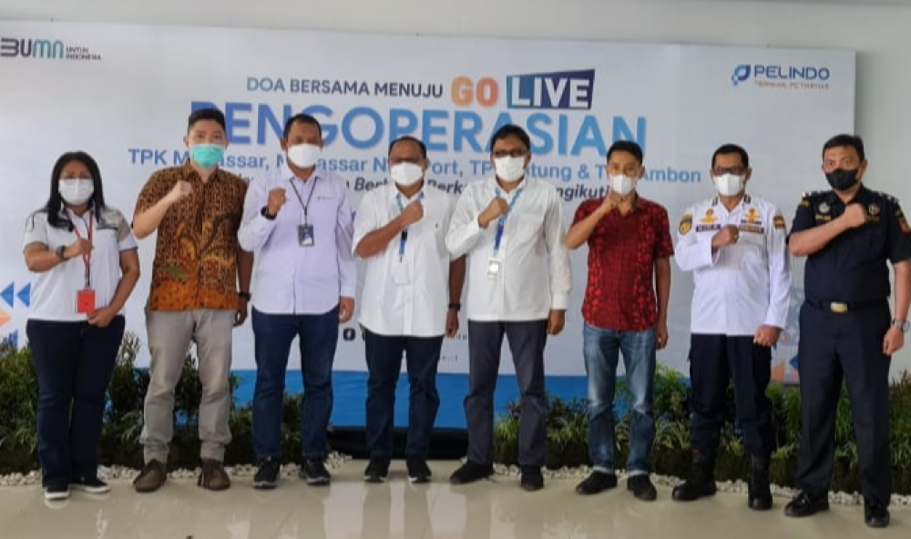 Integrasi Pengoperasian TPK Makassar, Makassar New Port, TPK Bitung dan TPK Ambon Menggelar Doa Bersama Menuju Go Live Di PT. Pelindo Terminal Petikemas Makassar