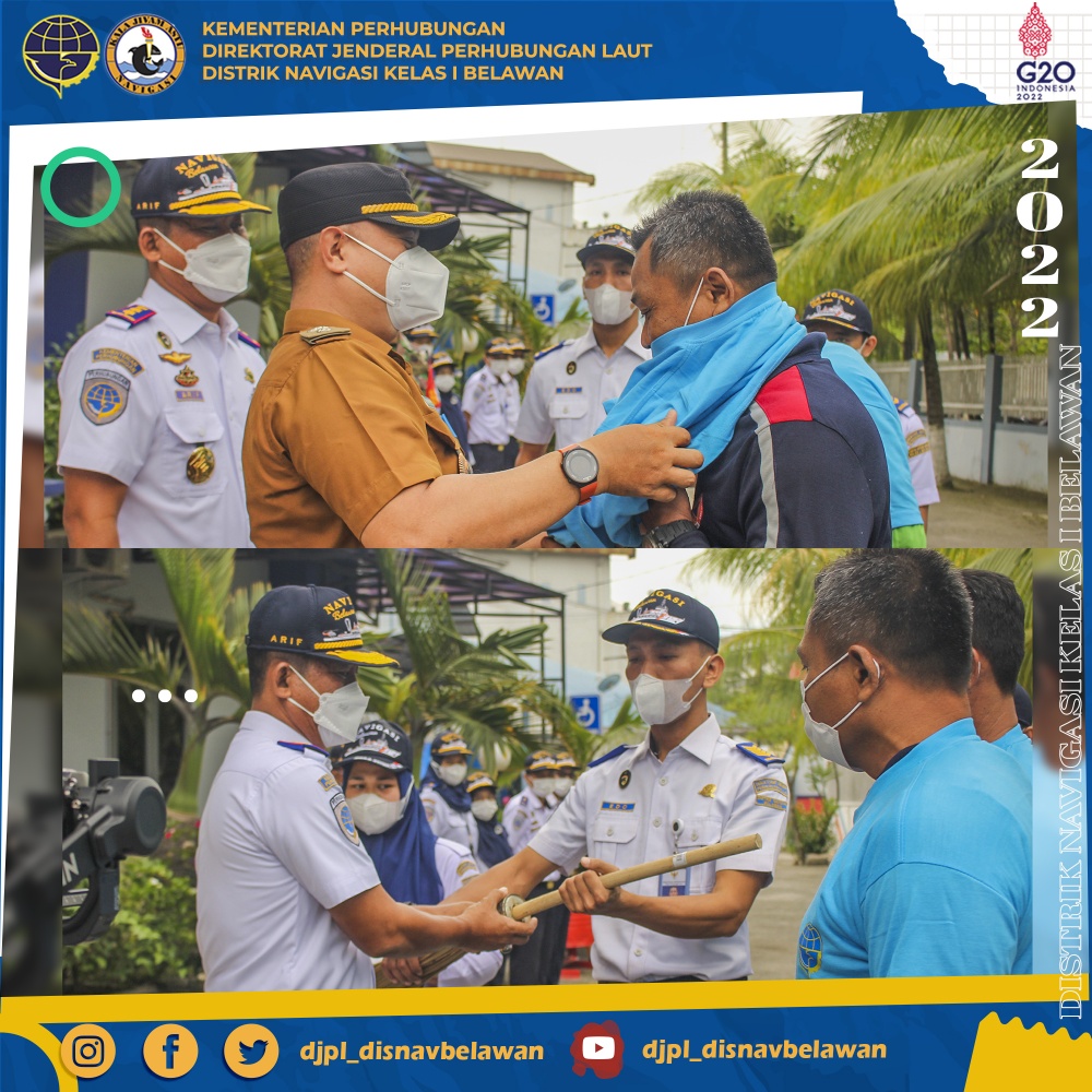Mendukung Peningkatan Perekonomian Masyarakat Sekitar, Distrik Navigasi Kelas I Belawan Gelar Program Padat Karya