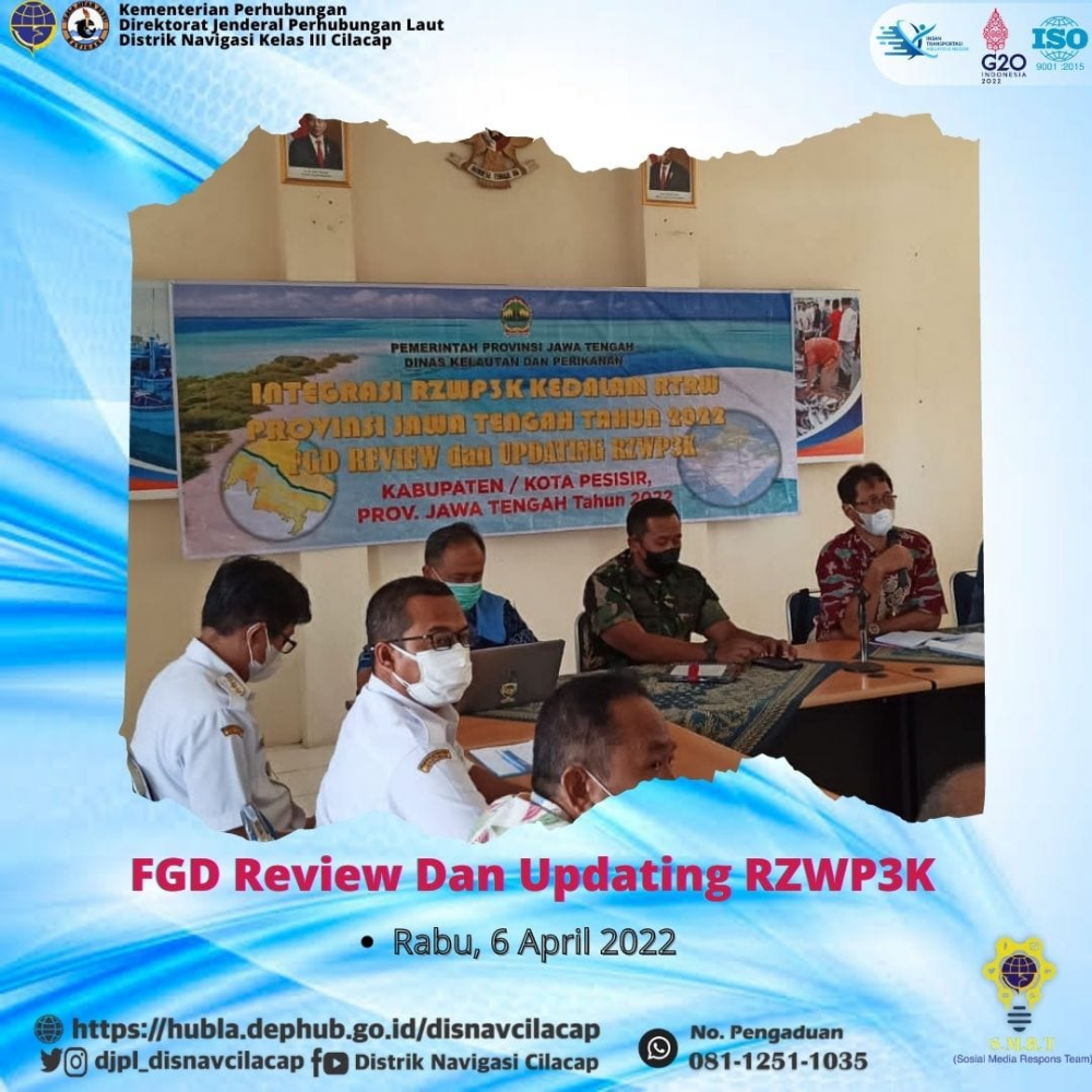 FGD Review dan Updating RZWP3K, Rabu 6 April 2022