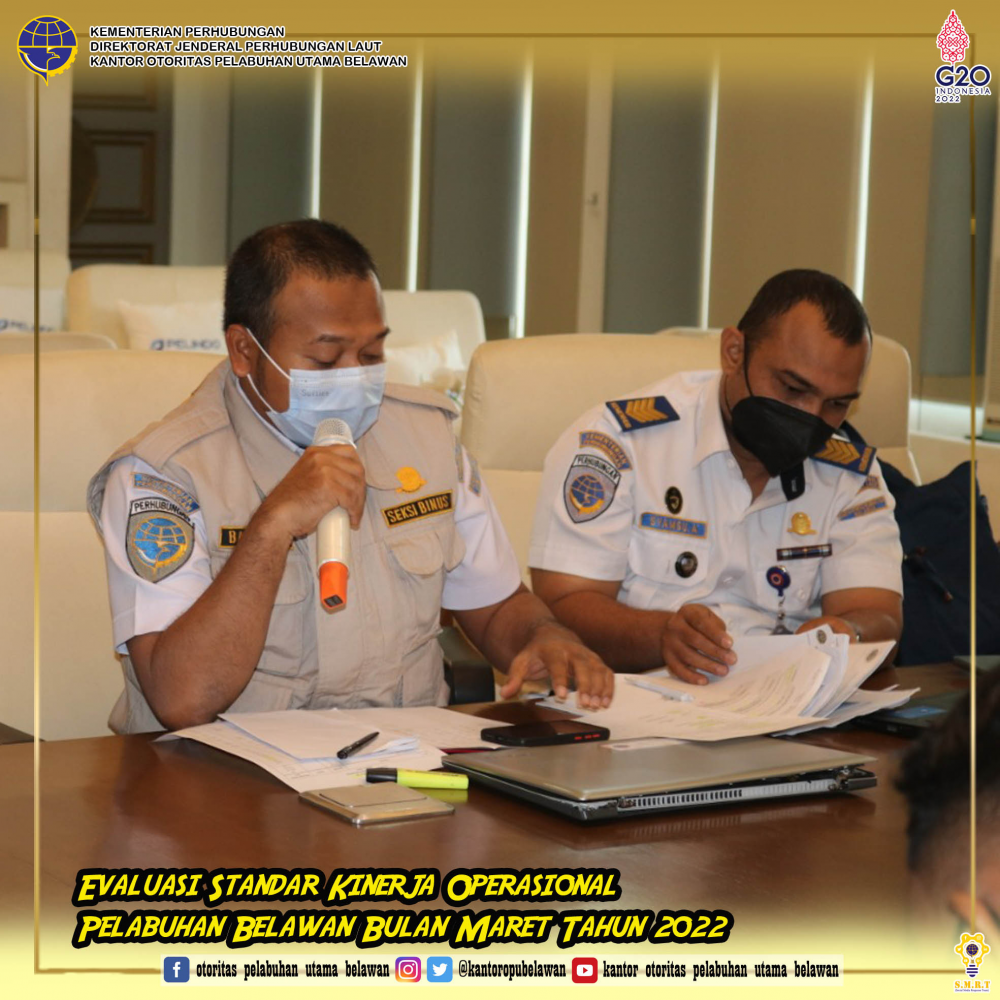"Rapat Standard Kinerja Operasional Pelabuhan Belawan"