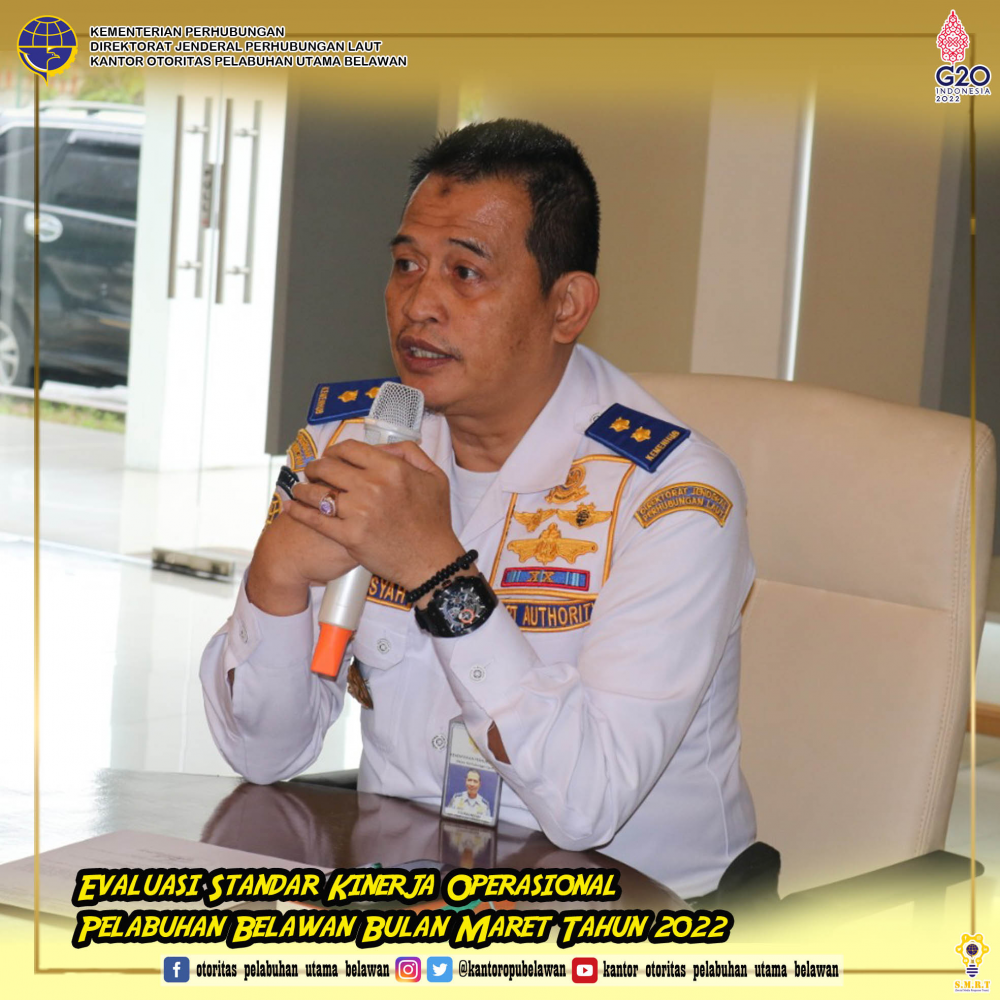 "Rapat Standard Kinerja Operasional Pelabuhan Belawan"