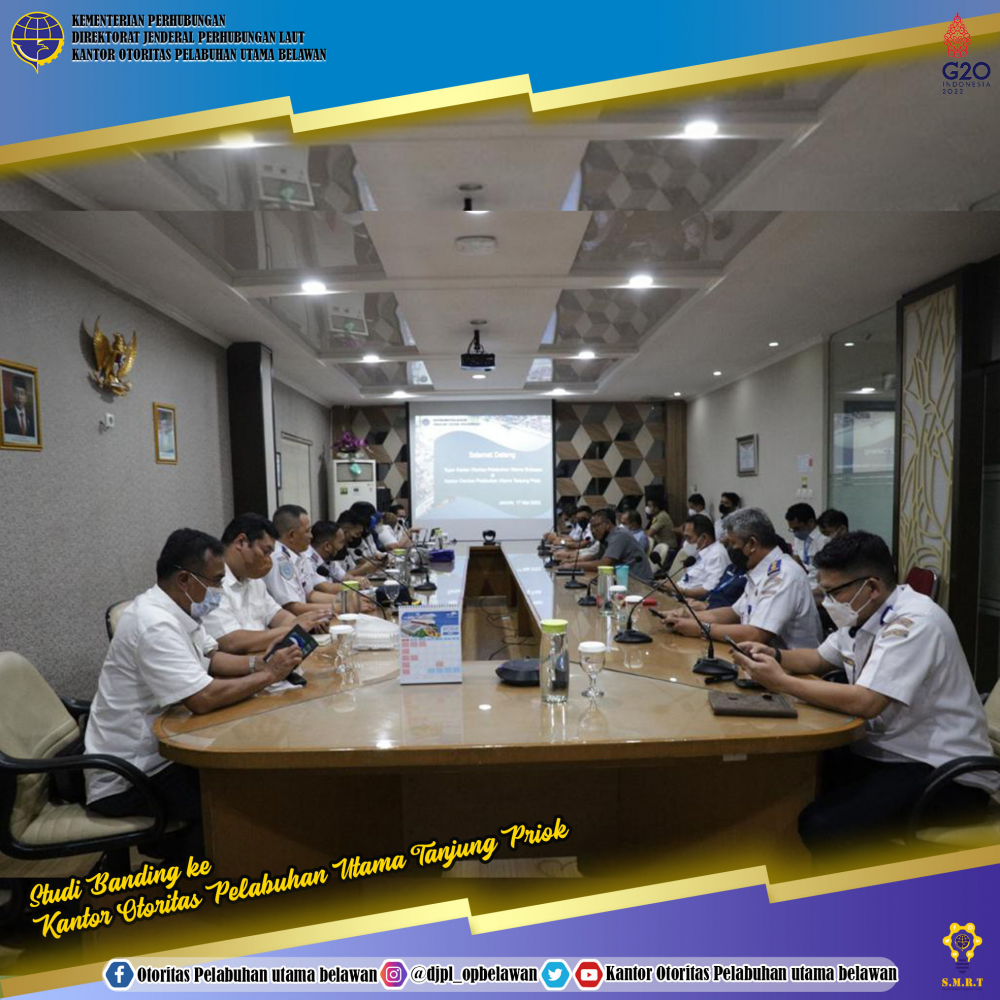 Studi Banding Kantor Otoritas Pelabuhan Utama Belawan ke Kantor Otoritas Pelabuhan Utama Tanjung Priok dalam rangka persiapan penerapan Single Truck Identification Data (STID)