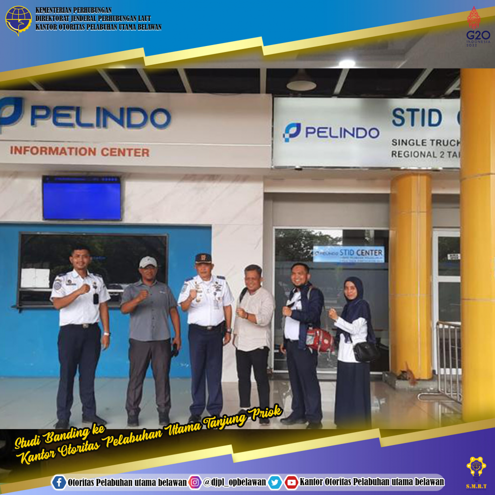 Studi Banding Kantor Otoritas Pelabuhan Utama Belawan ke Kantor Otoritas Pelabuhan Utama Tanjung Priok dalam rangka persiapan penerapan Single Truck Identification Data (STID)