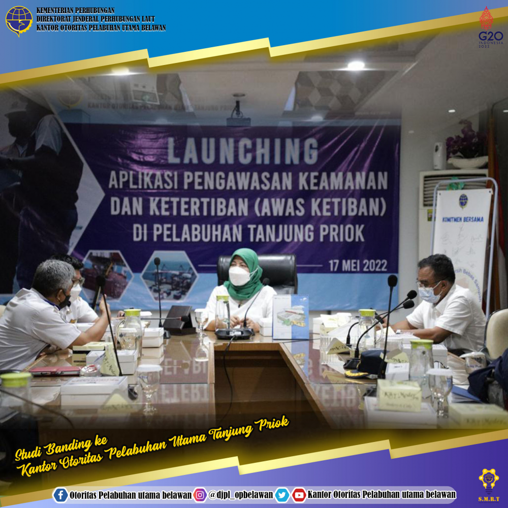 Studi Banding Kantor Otoritas Pelabuhan Utama Belawan ke Kantor Otoritas Pelabuhan Utama Tanjung Priok dalam rangka persiapan penerapan Single Truck Identification Data (STID)