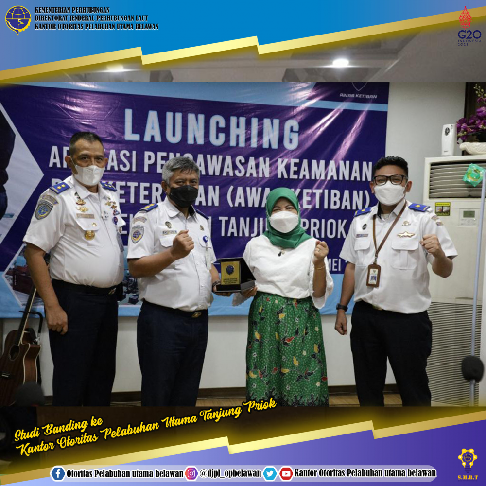Studi Banding Kantor Otoritas Pelabuhan Utama Belawan ke Kantor Otoritas Pelabuhan Utama Tanjung Priok dalam rangka persiapan penerapan Single Truck Identification Data (STID)