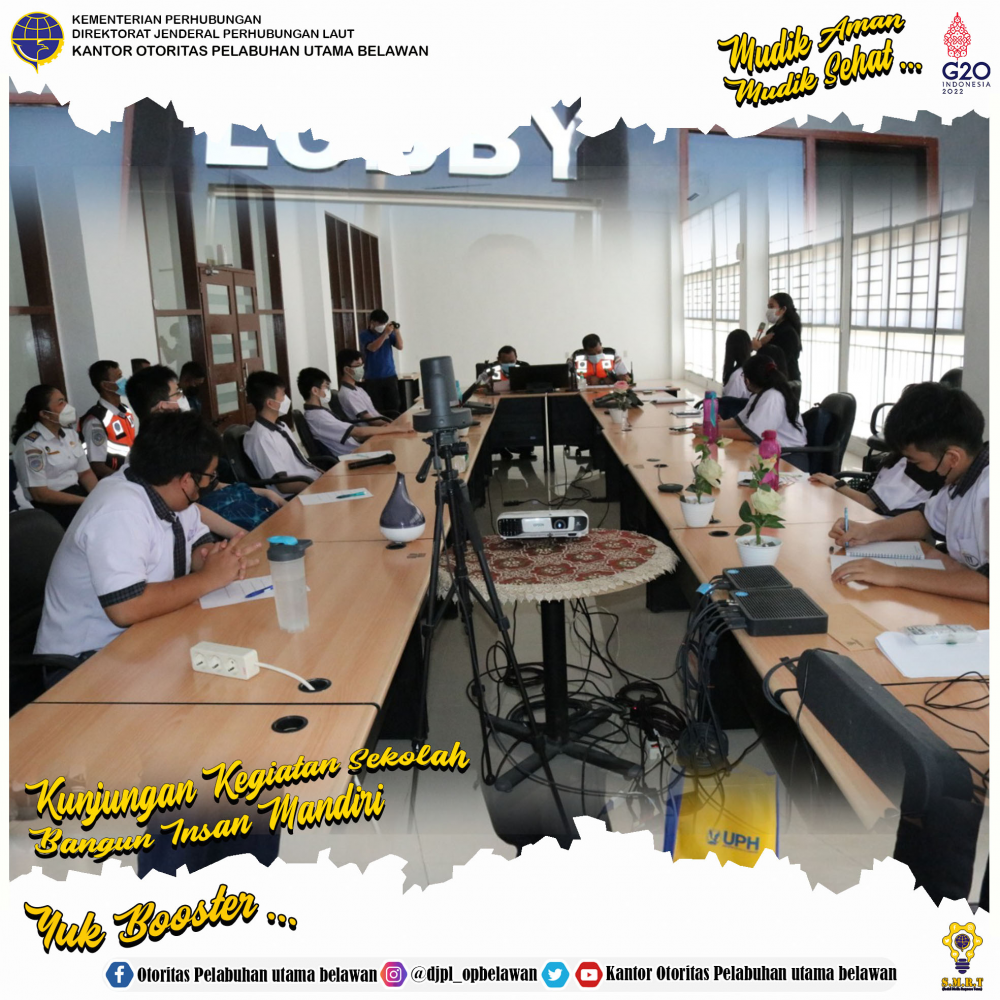Kunjungan Kegiatan Sekolah Bangun Insan Mandiri ke Kantor otoritas Pelabuhan Utama Belawan