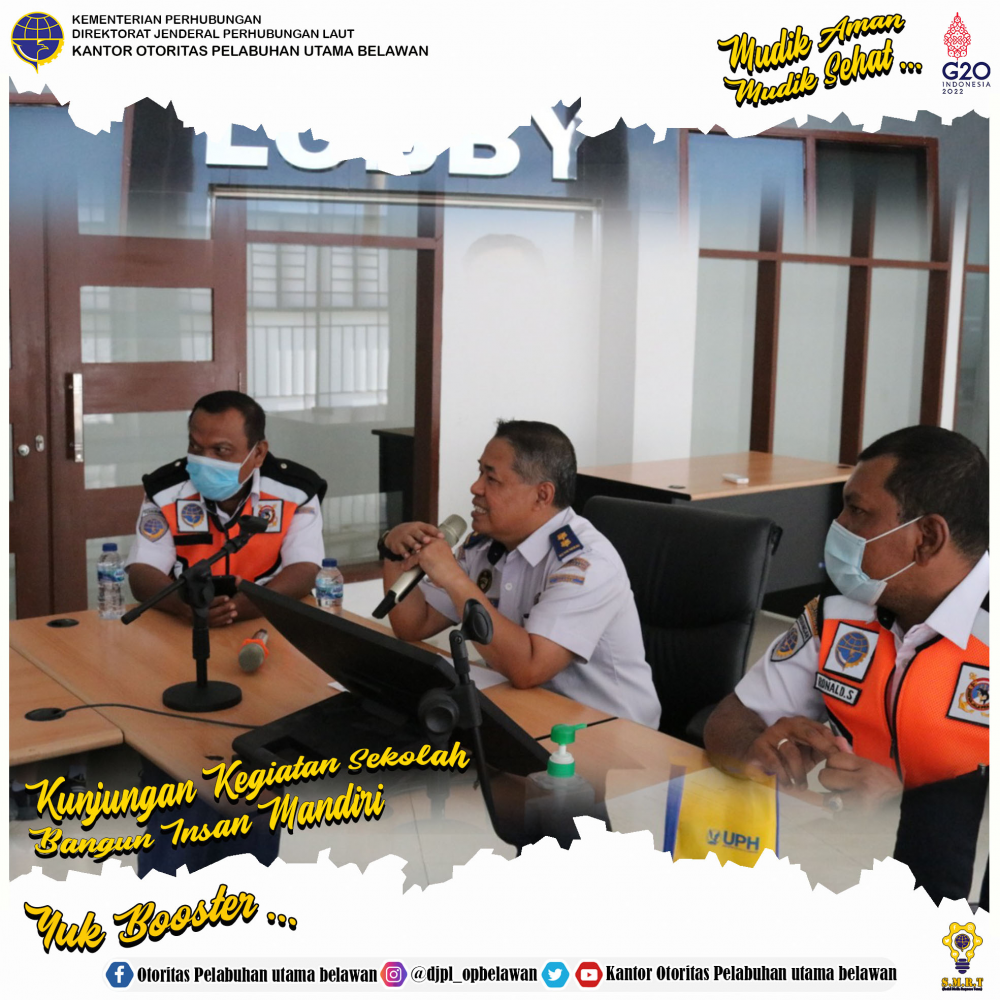 Kunjungan Kegiatan Sekolah Bangun Insan Mandiri ke Kantor otoritas Pelabuhan Utama Belawan