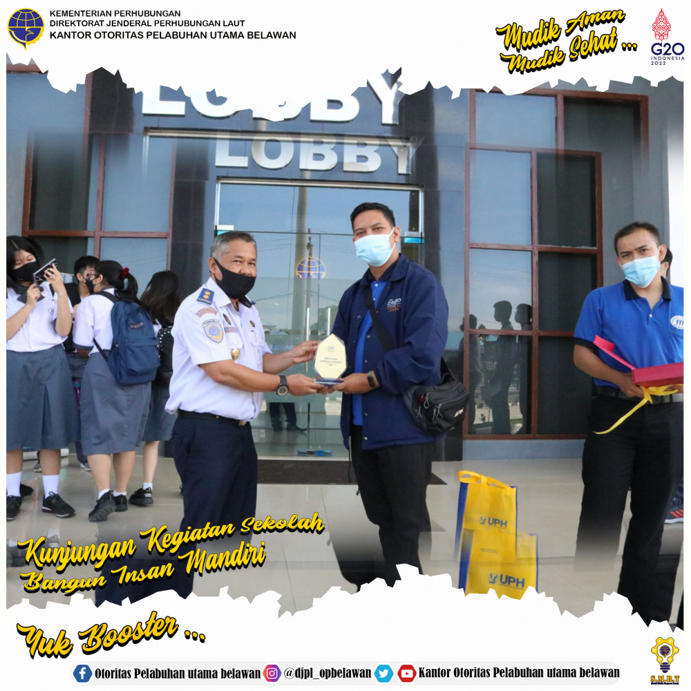 Kunjungan Kegiatan Sekolah Bangun Insan Mandiri ke Kantor otoritas Pelabuhan Utama Belawan