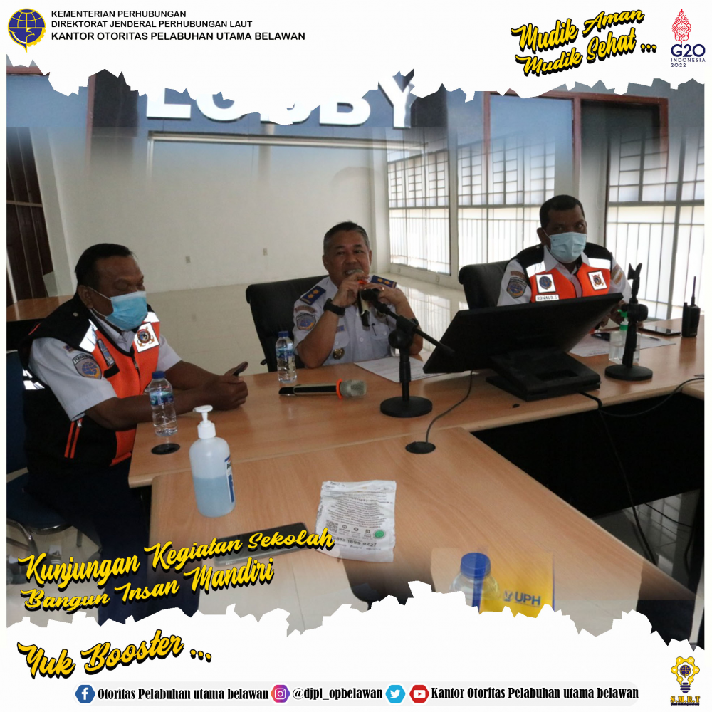 Kunjungan Kegiatan Sekolah Bangun Insan Mandiri ke Kantor otoritas Pelabuhan Utama Belawan
