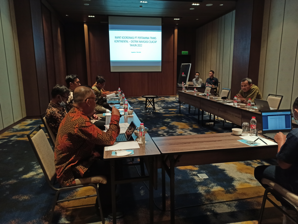 Rapat Koordinasi Pengelolaan Pelampung Suar SBNP Milik PT. Pertamina Trans Kontinental Port Cilacap