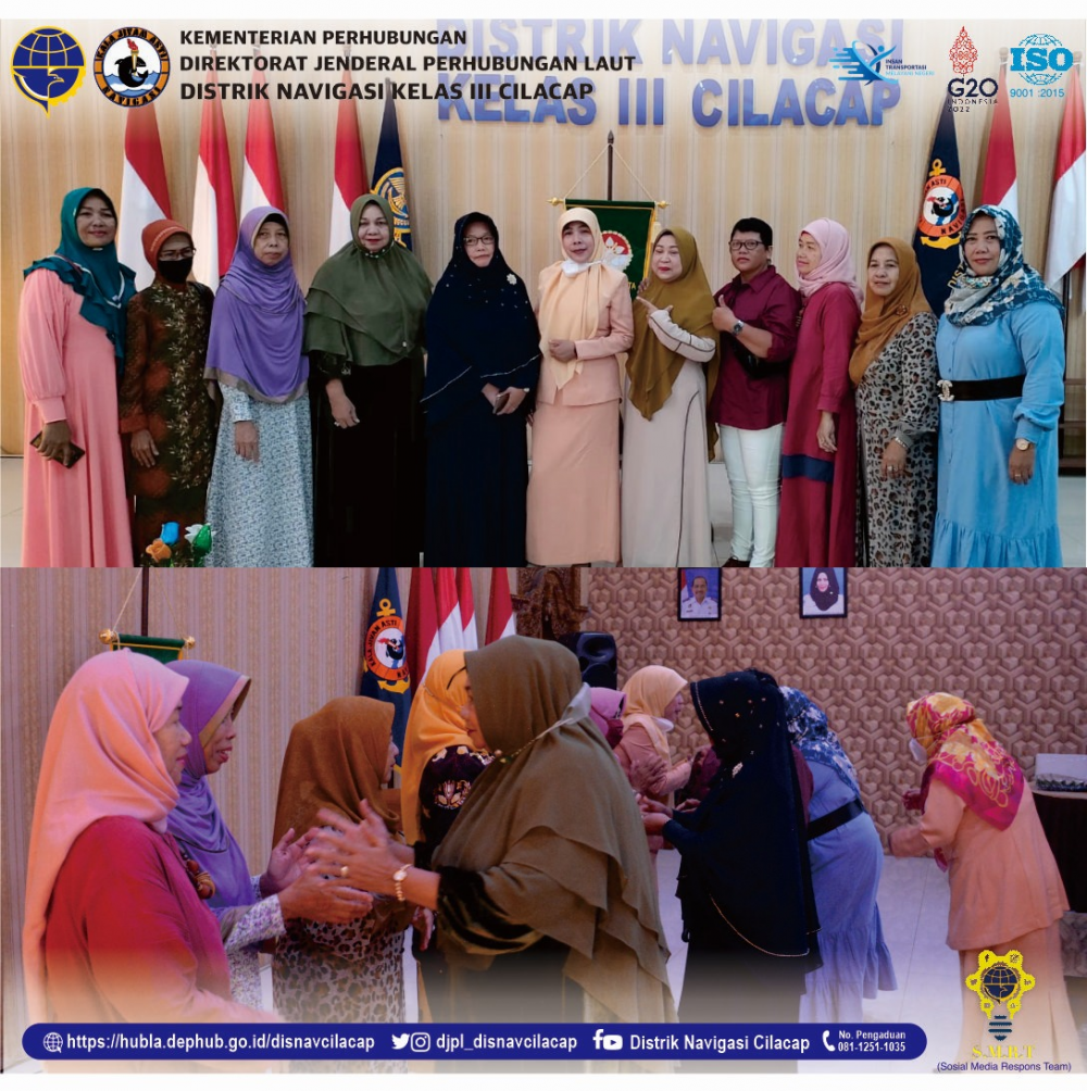 Pererat Silaturahmi, DWP Distrik Navigasi Kelas III Cilacap Mengadakan Kegiatan Arisan Sekaligus Rekreasi, Dan Halal Bihalal